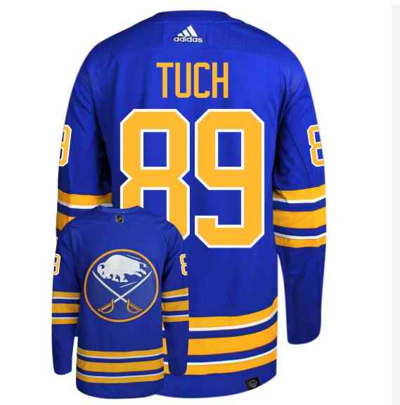 Men's Buffalo Sabres #89 Alex Tuch Blue Stitched Jersey