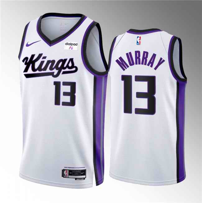 Men's Sacramento Kings #13 Keegan Murray White 2023/24 Association Edition Swingman Stitched Basketball Jersey