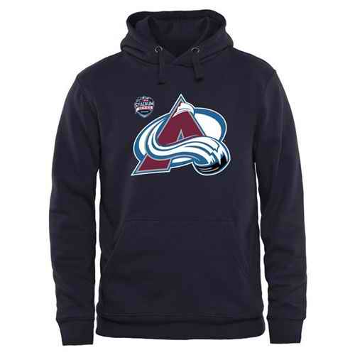 Colorado Avalanche Team Logo Pullover Hoodie Navy Blue