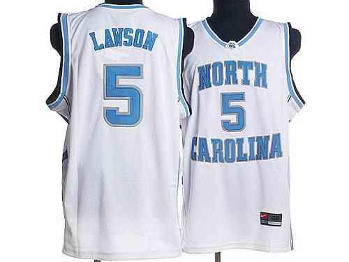 North Carolina #5 Ty Lawson White Stitched NCAA Jersey