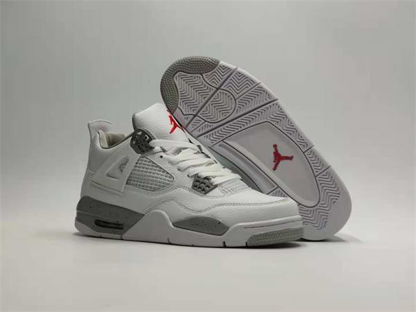 Women's Running weapon Air Jordan 4 White Shoes 028