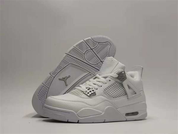 Women's Running weapon Air Jordan 4 White Shoes 033