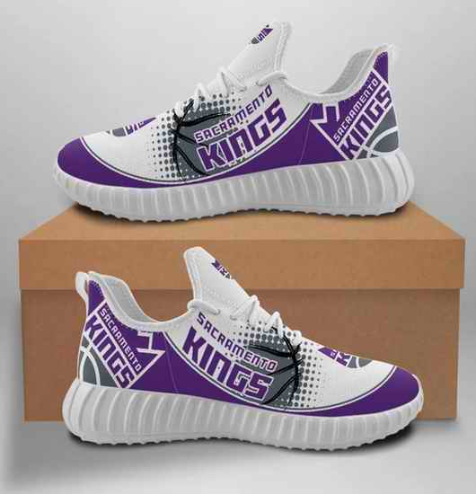 Women's Sacramento Kings Mesh Knit Sneakers/Shoes 002