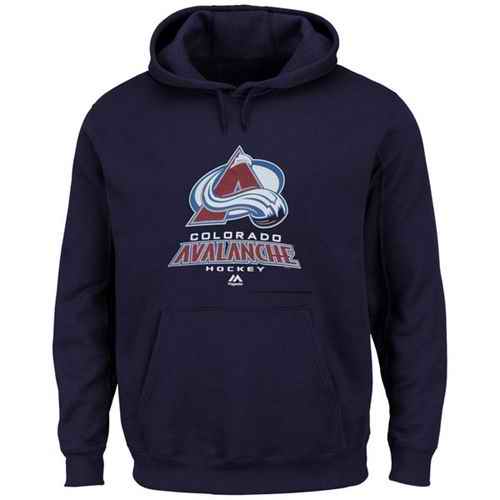 Colorado Avalanche Majestic Big & Tall Critical Victory Pullover Hoodie Navy Blue