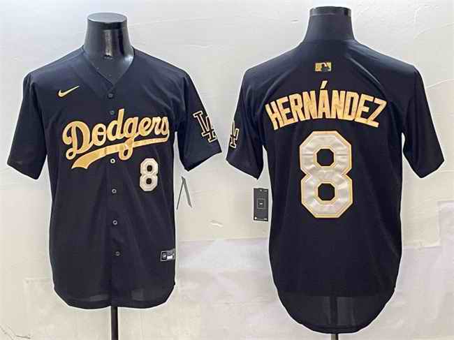 Men's Los Angeles Dodgers #8 Enrique Hern