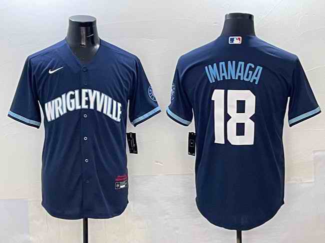 Men's Chicago Cubs #18 Sh