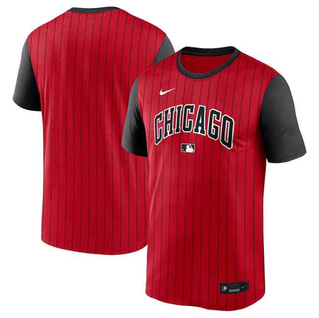 Men's Chicago White Sox Red/Black 2025 City Connect Performance T-Shirt