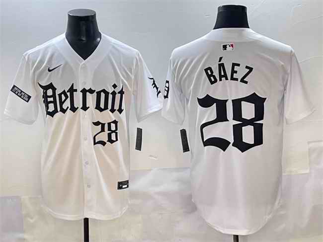 Men's Detroit Tigers #28 Javier B