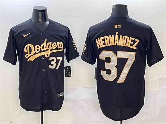 Men's Los Angeles Dodgers #37 Teoscar Hern