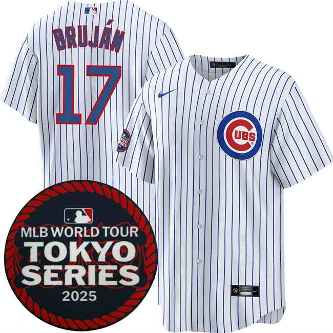 Men's Chicago Cubs #17 Vidal Bruj