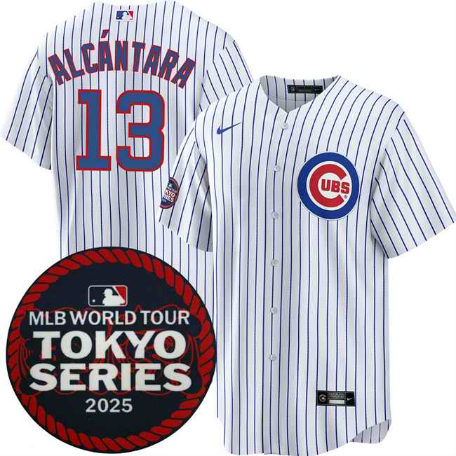 Men's Chicago Cubs #13 Kevin Alc