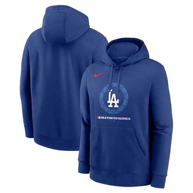 Men's Los Angeles Dodgers Royal 2025 Tokyo Series Pullover Hoodie