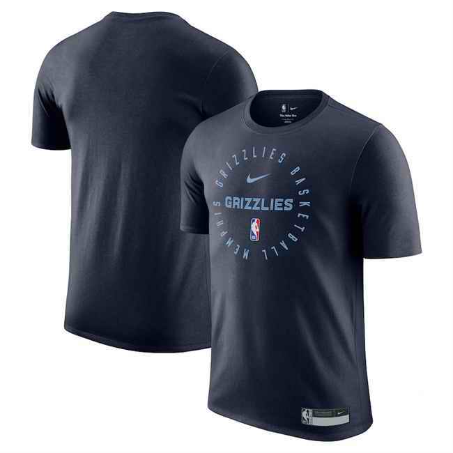 Men's Memphis Grizzlies Navy 2024/25 Legend On-Court Practice Performance T-Shirt