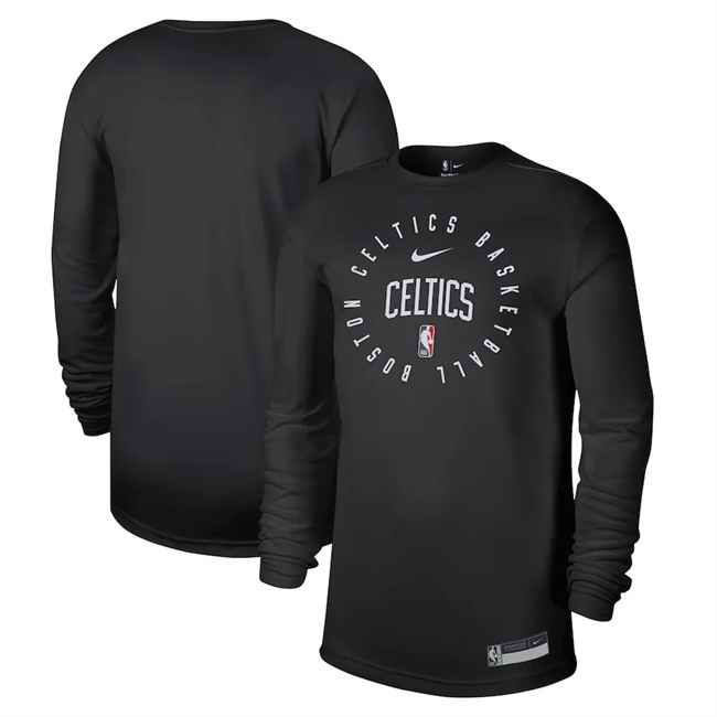 Men's Boston Celtics Black 2024/25 Legend On-Court Practice Long Sleeve T-Shirt