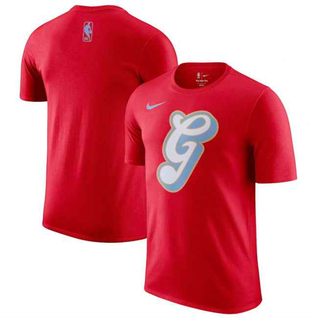 Men's Memphis Grizzlies Red 2024/25 City Edition Essential Logo T-Shirt