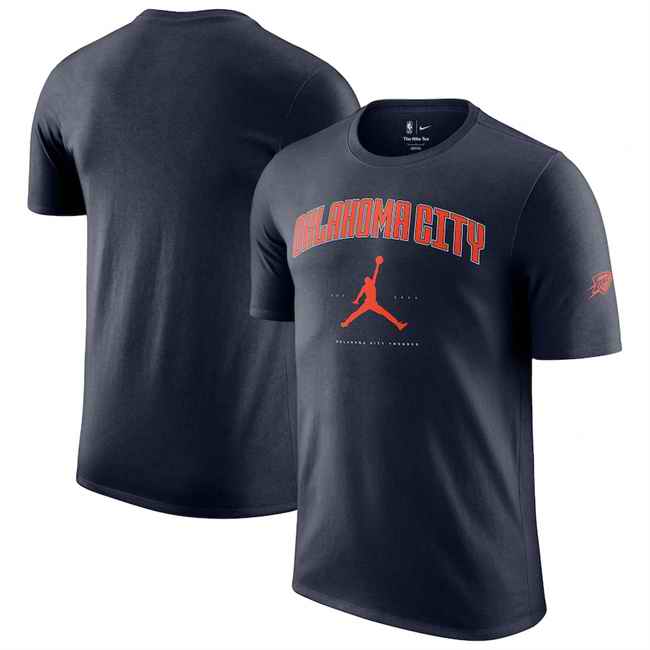 Men's Oklahoma City Thunder Navy Essential Cities T-Shirt