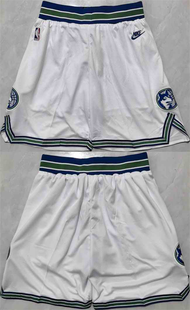 Men's Minnesota Timberwolves White 2025 Shorts (Run Small)