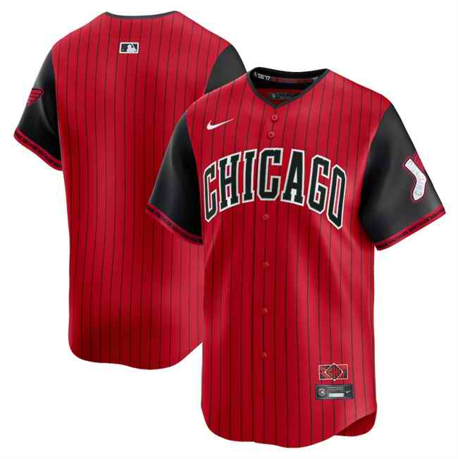 Youth Chicago White Sox Blank Red/Black 2025 City Connect Limited Stitched Baseball Jersey