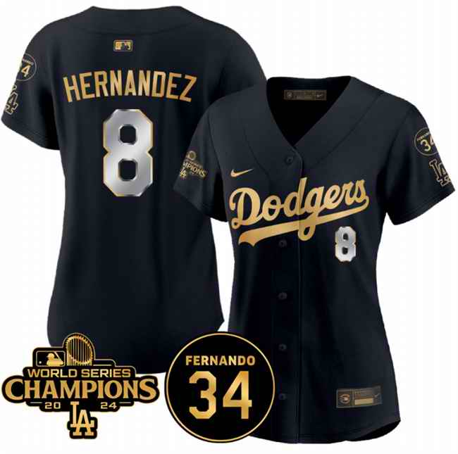 Youth Los Angeles Dodgers #8 Enrique Hern