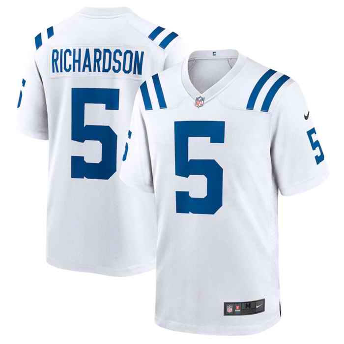 Youth Indianapolis Colts #5 Anthony Richardson White 2023 Draft Stitched Game Jersey