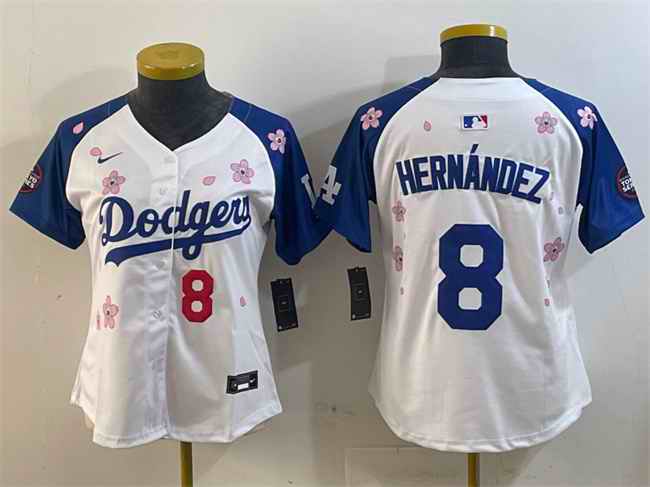 Youth Los Angeles Dodgers #8 Enrique Hern
