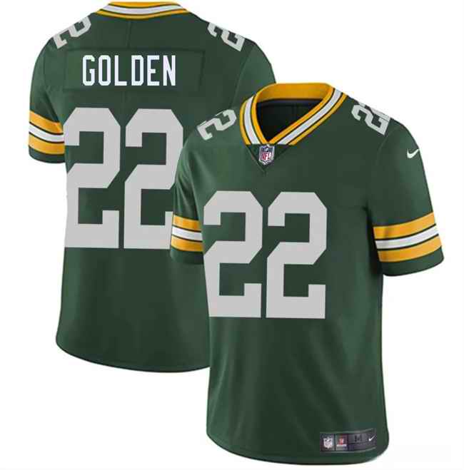 Youth Green Bay Packers #22 Matthew Golden Green 2025 Draft Vapor Untouchable Limited Stitched Football Jersey