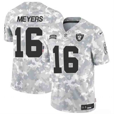 Men's Las Vegas Raiders #16 Jakobi Meyers 2024 F.U.S.E Arctic Camo Salute to Service Limited Stitched Football Jersey