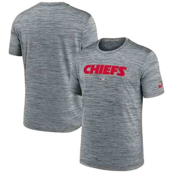 Men's Kansas City Chiefs Grey Velocity Performance T-Shirt