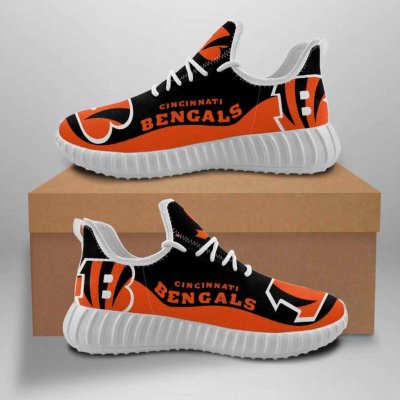 Women's NFL Cincinnati Bengals Mesh Knit Sneakers/Shoes 001