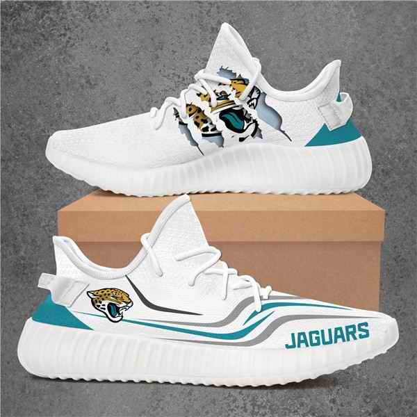 Men's Jacksonville Jaguars Mesh Knit Sneakers/Shoes 007