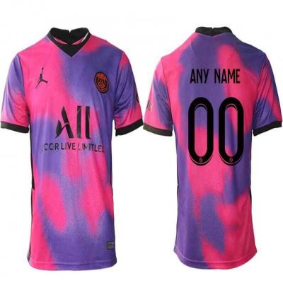 Men's Paris Saint-Germain Custom Pink Soccer Jersey