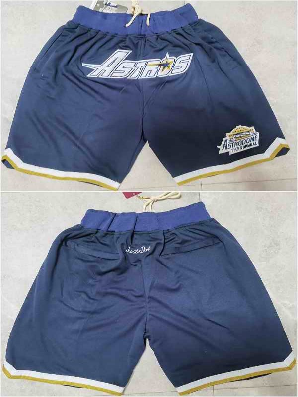 Men's Houston Astros Navy Shorts (Run Small)