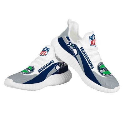 Men's Seattle Seahawks Mesh Knit Sneakers/Shoes 005