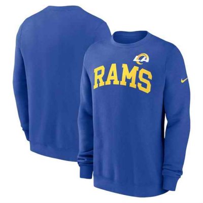 Men's Los Angeles Rams Royal Club Pullover Sweatshirt