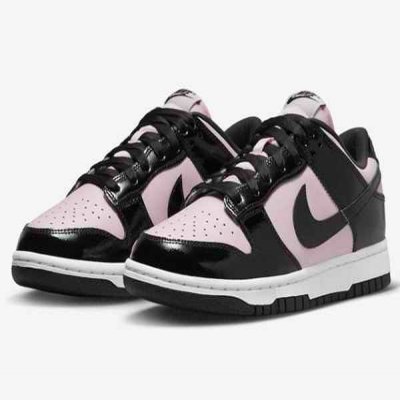 Men's Dunk Low Pink/Black Shoes 0217