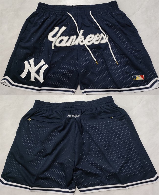 Men's New Yok Yankees Navy Shorts (Run Small)