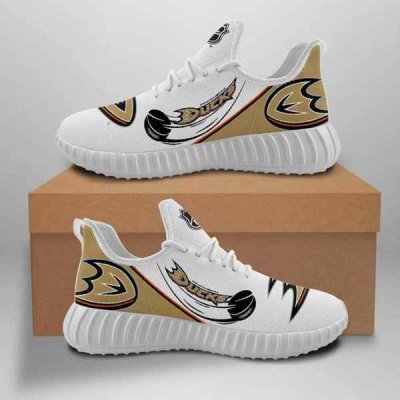 Women's Anaheim Ducks Mesh Knit Sneakers/Shoes 002