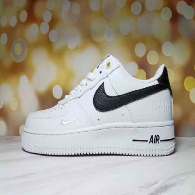 Women's Air Force 1 White/Black Shoes 0194