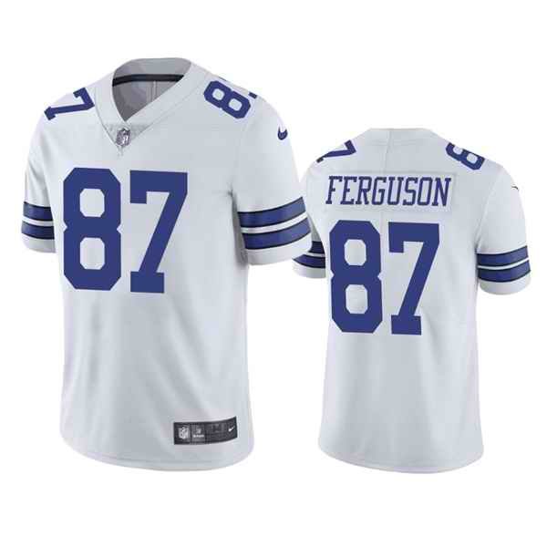 Men's Dallas Cowboys #87 Jake Ferguson White Vapor Untouchable Limited Stitched Football Jersey