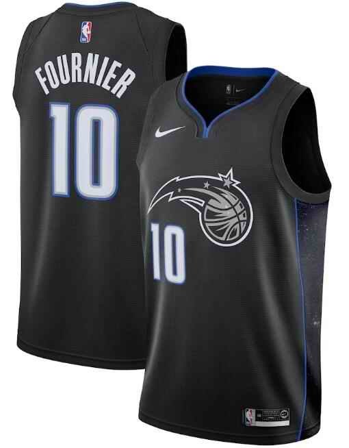 Men's Orlando Magic #10 Evan Fournie Black City Edition Stitched Swingman Jersey