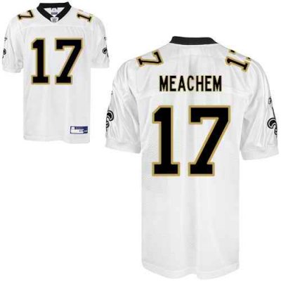 Saints #17 Robert Meachem White Stitched Youth NFL Jersey