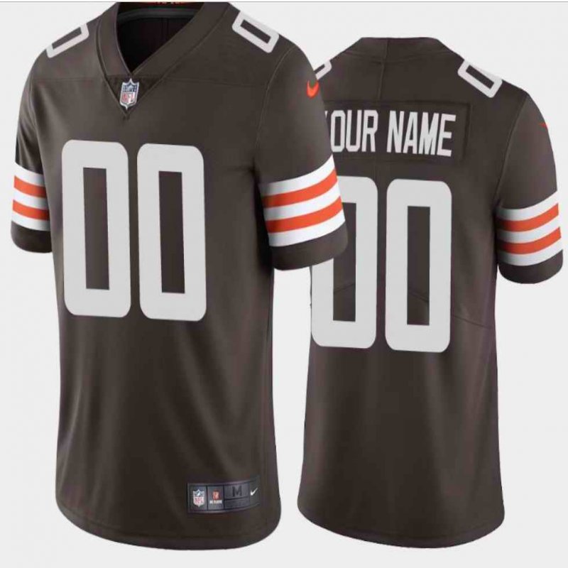 Men's Cleveland Browns ACTIVE PLAYER 2020 New Brown Vapor Untouchable Limited Stitched NFL Jersey