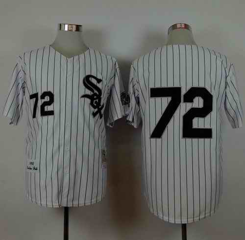 Mitchell And Ness 1993 White Sox #72 Carlton Fisk White Stitched MLB Jersey