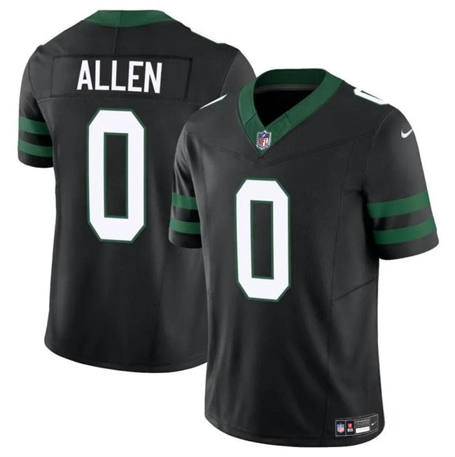 Youth New York Jets #0 Braelon Allen Black 2024 F.U.S.E. Vapor Limited Stitched Jersey