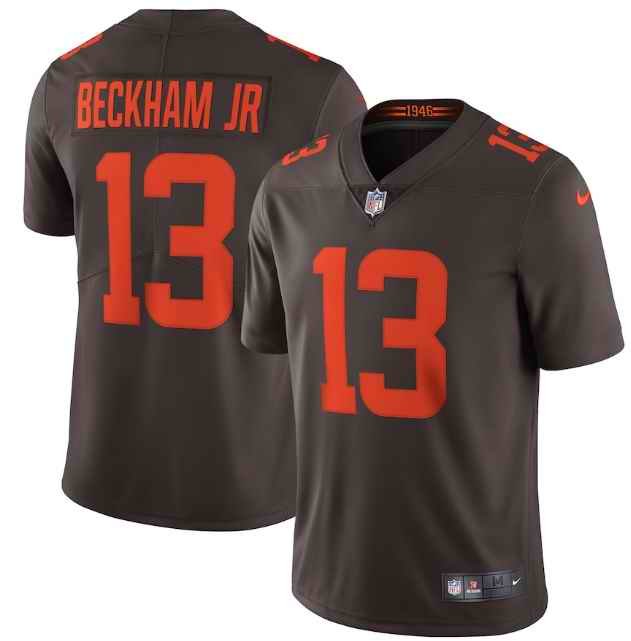 Men's Cleveland Browns #13 Odell Beckham Jr.?New Brown Alternate Vapor Untouchable Limited NFL Stitched Jersey