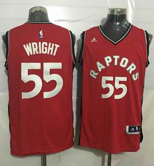 Raptors #55 Delon Wright Red Stitched NBA Jersey