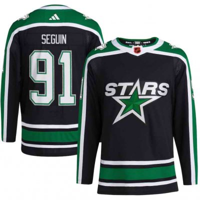 Men's Dallas Stars #91 Tyler Seguin Black 2022-23 Reverse Retro Stitched Jersey