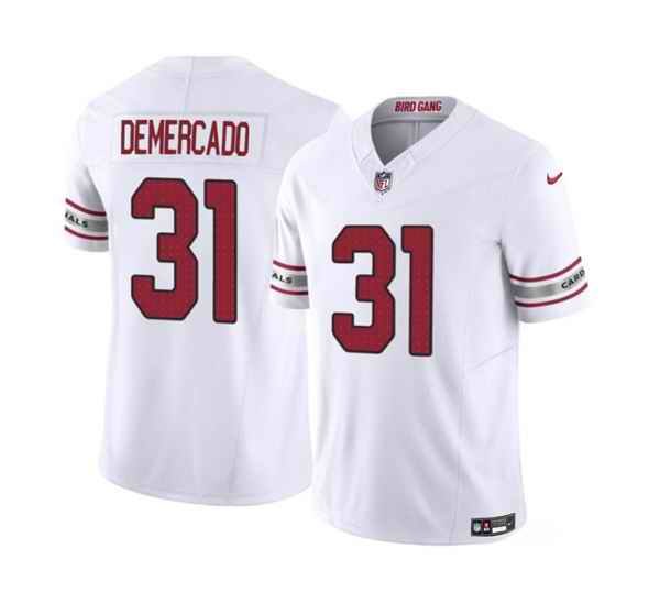 Men's Arizona Cardinals #31 Emari Demercado White 2023 F.U.S.E. Vapor Untouchable Limited Stitched Football Jersey