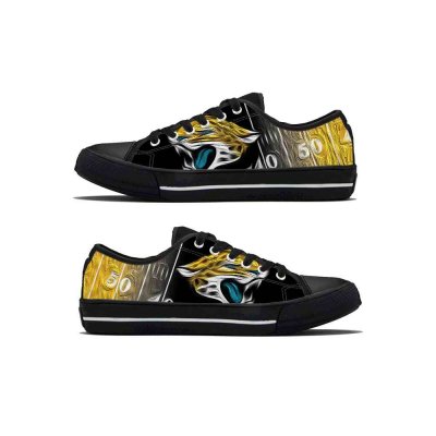 Women's Jacksonville Jaguars Low Top Canvas Sneakers 003