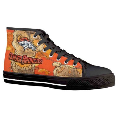 Women's Denver Broncos High Top Canvas Sneakers 005